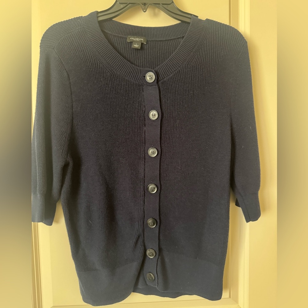 Ann Taylor Midnight Blue Cardigan